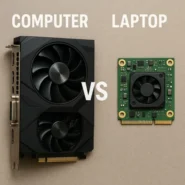 The difference between a computer graphics card and a laptop graphics card