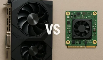 The difference between a computer graphics card and a laptop graphics card