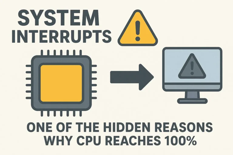 یکی از پنهان ترین دلایل System Interrupts