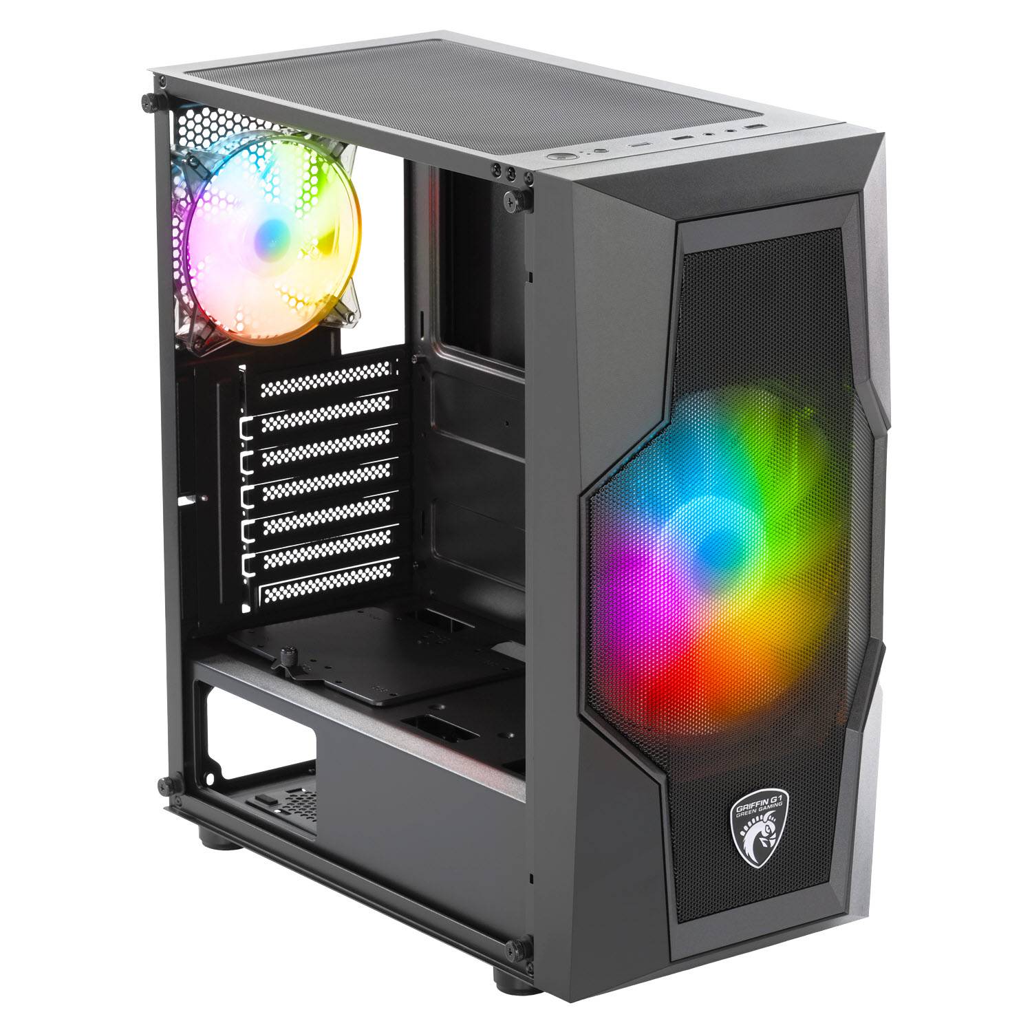 کیس کامپیوتر گرین مدل Griffin G1 1 کیس کامپیوتر گرین مدل Griffin G1